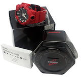 Casio GA700-4A G-Shock Black Analog Digital Dial Red Resin Band Watch New