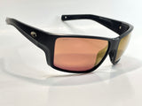 Costa Del Mar Reefton Pro matte black frame Gold Mirror 580 glass lens