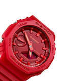 Casio GA2100-4A FREE SHIPPING Red Analog Digital G shock watch