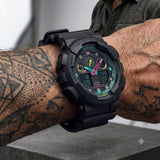 Casio G-Shock GA-100MF-1ADR Multi-Fluorescent Analog-Digital Watch