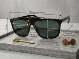 Gucci GG1039S 002 Tortoise Havana Sunglasses Green Lenses 58mm