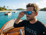 Costa Del Mar Mainsail Deep Water Camo Frame Blue Mirror 580 Polarized Sunglasses