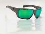 Costa Del Mar 06S9080 Reefton Pro Matte Olive Shale Green Mirror 580 glass Sunglasses