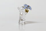 Swarovski 5736389 Kris Bear Forget-Me-Not Flowers Crystal Figurine  NEW authentic