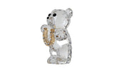 Swarovski 5750754 Kris Bear Lucky Horseshoe White GOLD NIB