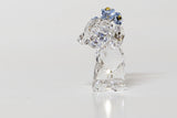 Swarovski 5736389 Kris Bear Forget-Me-Not Flowers Crystal Figurine  NEW authentic