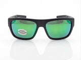 Costa Del Mar Sampan BLACK frame green mirror 580 Glass lens