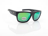 Costa Del Mar Sampan BLACK frame green mirror 580 Glass lens
