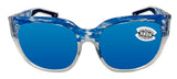 Costa Del Mar Waterwoman II sunglasses Shiny American Sky Blue Mirror 580 Glass