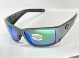 Costa Del Mar Blackfin Pro Gray Green Mirror 580G Glass Lens Sunglasses
