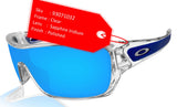 Oakley Turbine Rotor Clear Frame Sapphire Iridium Lens Sunglasses 0OO9307