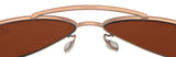 Costa Del Mar Piper Satin Rose Frame Copper 580 Plastic Polarized Sunglasses