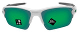Oakley Flak 2.0 XL sunglasses white frame Jade prizm Lens OO9188-9259