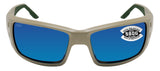 Costa Del Mar Permit Matte Sand Frame Blue Mirror 580G Glass Polarized Lens New