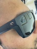 Costa Del Mar Lido sunglasses matte black frame gray 580 glass lens
