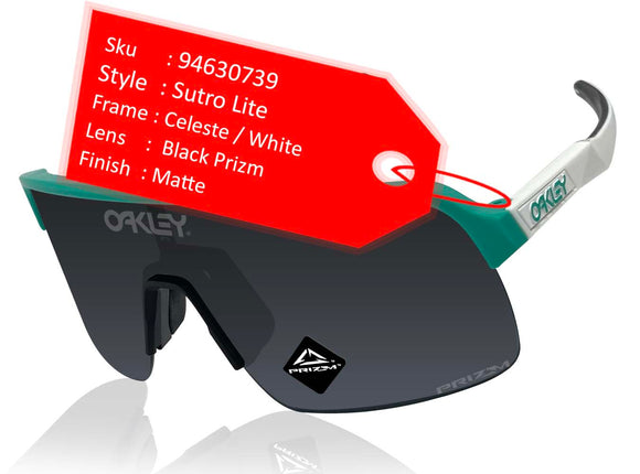 Oakley Sutro Lite Celeste Frame Black Prizm Lens Sunglasses