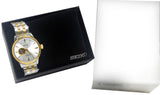 Seiko SSA358 Presage Cocktail Time Automatic Silver Gold Steel Bracelet Watch New