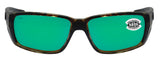 Costa Del Mar Fantail Pro Wetlands Green Mirror 580 Glass Lens Sunglasses