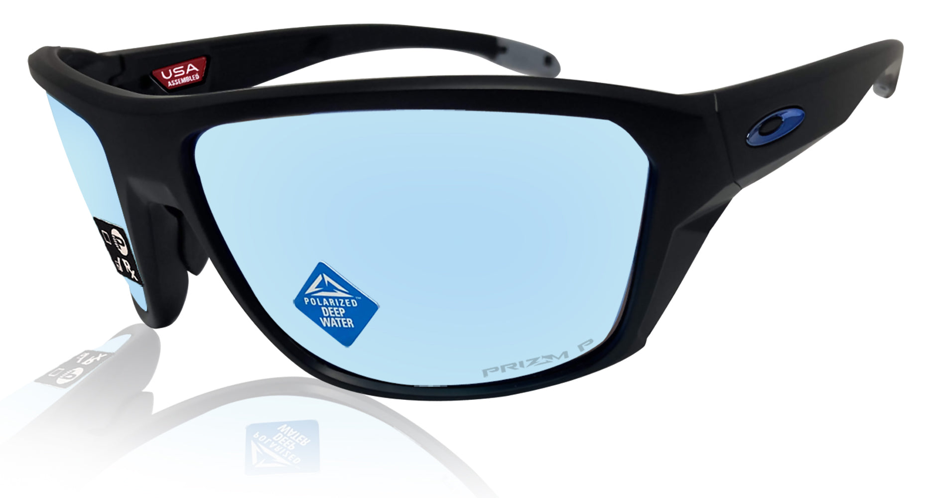Oakley Split Shot Black Prizm Deep Water Polarized Lens Sunglasses
