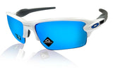 Oakley Flak 2.0 XL sunglasses white frame sapphire blue Prizm Lens OO9188-9459