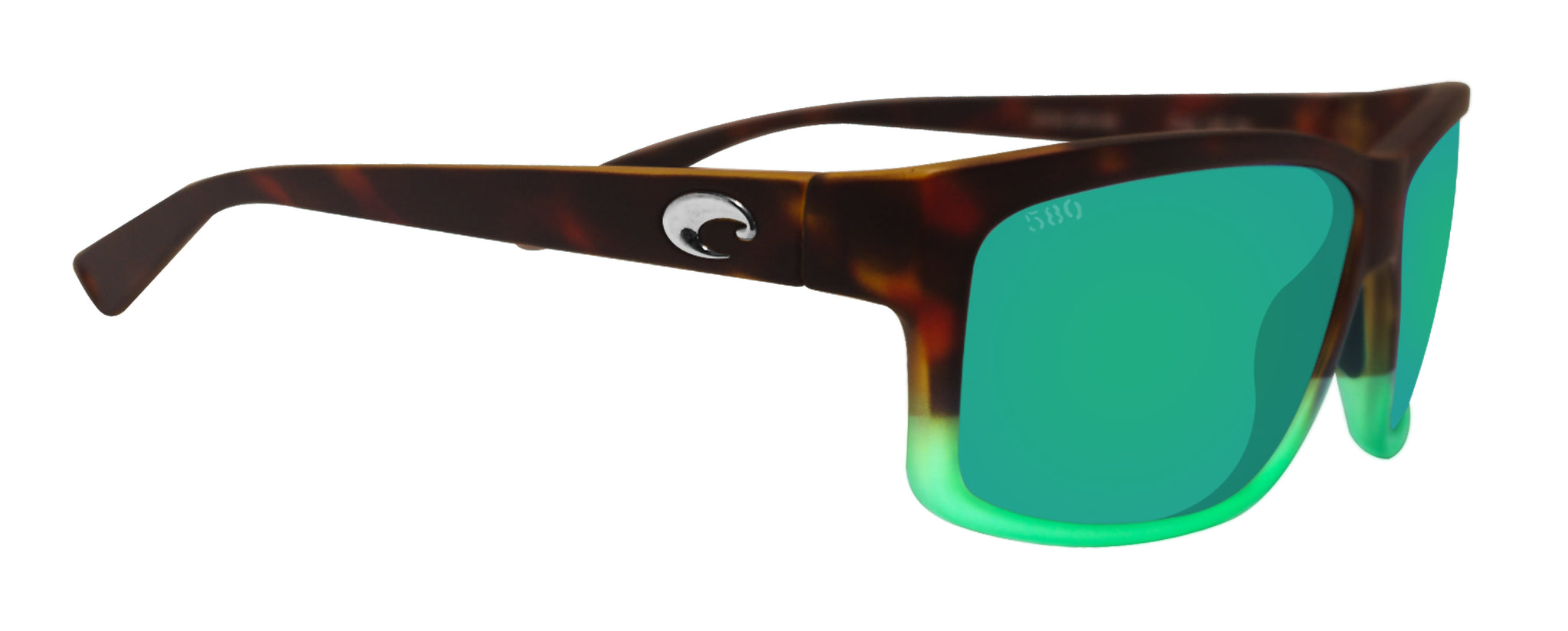 Costa Del Mar sunglasses Cut matte tortuga fade frame green mirror 580 –  sasy420
