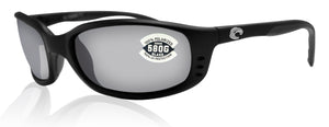 Costa Del Mar Brine Matte Black Gray Silver Mirror 580 Glass Polarized Lens New