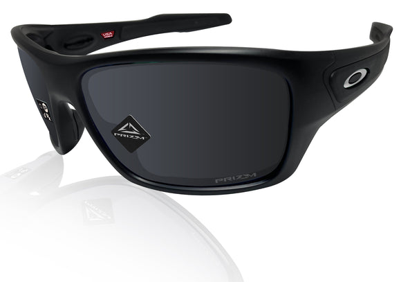 Oakley Turbine Matte Black Frame Prizm Black Lens Sunglasses 0OO9263