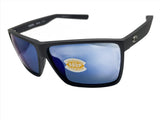 Costa Del Mar sunglasses Rincon matte black blue mirror 580 plastic lens