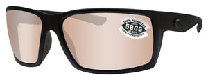 Costa Del Mar Reefton Blackout Copper Silver Mirror 580 Glass Polarized Lens