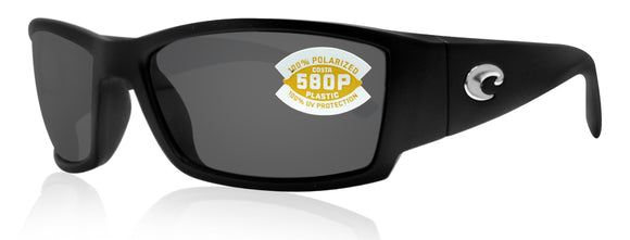 Costa Del Mar Corbina Black Frame Gray 580P Plastic Polarized Lens