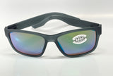 Costa Del Mar Paunch sunglasses Matte Smoke Crystal frame green 580G glass lens