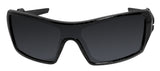Oakley Oil Rig Black Silver Ghost Text Black Iridium Lens Sunglasses 0OO9081