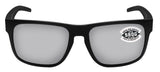 Costa Del Mar Spearo Blackout Frame Gray Silver Mirror 580 Glass Polarized Lens