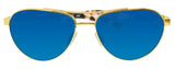 Costa Del Mar Fernandina brushed gold frame blue mirror 580 glass lens