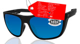 Costa Del Mar Ferg Xl Black Blue Mirror 580 Glass Lens Sunglasses