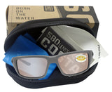 Costa Del Mar Fantail Gray Copper Silver Mirror 580P Plastic Polarized Lens