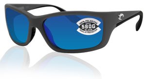 Costa Del Mar Jose Matte Gray Frame Blue Mirror 580G Glass Polarized Lens