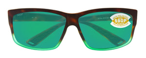 Costa Del Mar sunglasses Cut matte tortuga fade frame green mirror 580 plastic lens