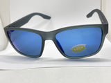 Costa Del Mar Paunch sunglasses Matte Smoke Crystal frame blue 580 plastic lens