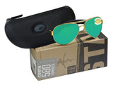 Costa Del Mar South Point gold frame green mirror 580 plastic lens