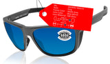 Costa Del Mar Ferg Gray Blue Mirror 580 Glass Lens Sunglasses