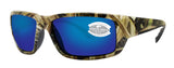 Costa Del Mar Fantail Camo Frame Blue Mirror 580G Glass Polarized Lens New