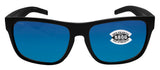 Costa Del Mar Spearo Xl Black Blue Mirror 580 Glass Lens Sunglasses