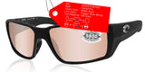 Costa Del Mar Fantail Pro Black Copper Silver Mirror 580 Glass Lens Sunglasses