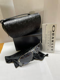 Oakley Caveat Polished Chrome Frame Grey Lens Sunglasses New OO4054
