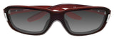 Polarone P1-4002 C4 Burgundy Frame Gray Gradient Polarized Lens Sunglasses New