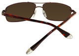Polarone P1-1113 C3 Shiny Brown Tortoise Frame Polarized Lens Sunglasses New
