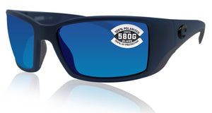 Costa Del Mar Blackfin Midnight Blue Frame Blue Mirror 580 Glass Polarized Lens