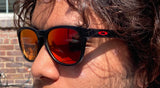 Oakley Stringer OO9315 matte black ruby red lens NEW sunglasses