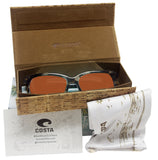 Costa Del Mar May Shiny Tiger Cowrie Frame Copper 580 Glass Polarized Sunglasses